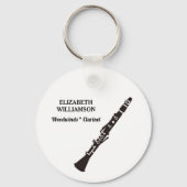 CLARINET Klas van 2027 Marching Band Sleutelhanger (Achterkant)