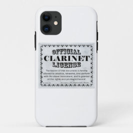 Clarinet-licentie iPhone 11 Hoesje