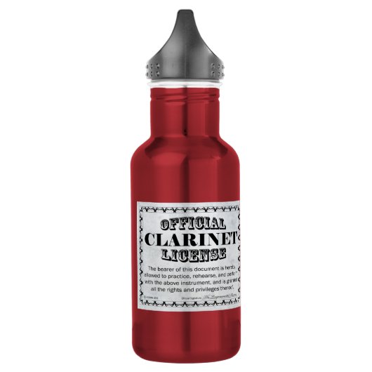 Clarinet-licentie Waterfles (Links)