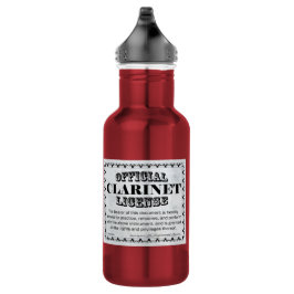 Clarinet-licentie Waterfles