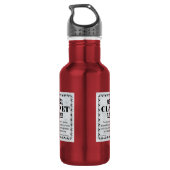 Clarinet-licentie Waterfles (Achterkant)