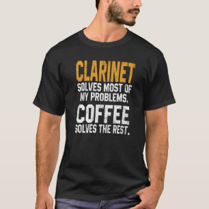 Clarinet lost mijn problemen op Coffee Orchestra M T-shirt