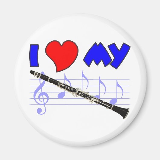 Clarinet Love Magneet (Voorkant)