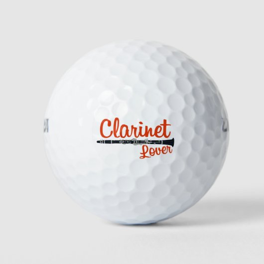 Clarinet Lover Golfballen (Voorkant)