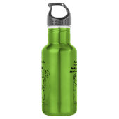 Clarinet maakt Zombies Explode Waterfles (Achterkant)