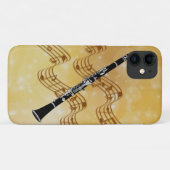 Clarinet, magisch muziekmoment, gouden vormgeving Case-Mate iPhone case (Achterkant (horizontaal))