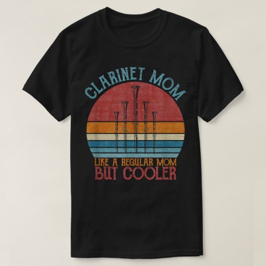 Clarinet mam - als een gewone mam maar koeler Silh T-shirt (Design voorkant)