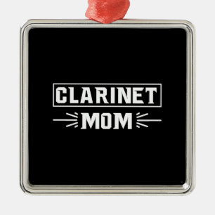 clarinet mama metalen ornament