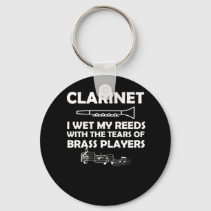 Clarinet Marching Band Natreeds met tranen Sleutelhanger