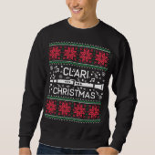 Clarinet Marching Band Ugly KerstSweaters Trui (Voorkant)