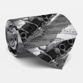 Clarinet met blademuziek stropdas (Opgerold)