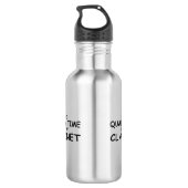 Clarinet met kwaliteitstijd waterfles  (Achterkant)