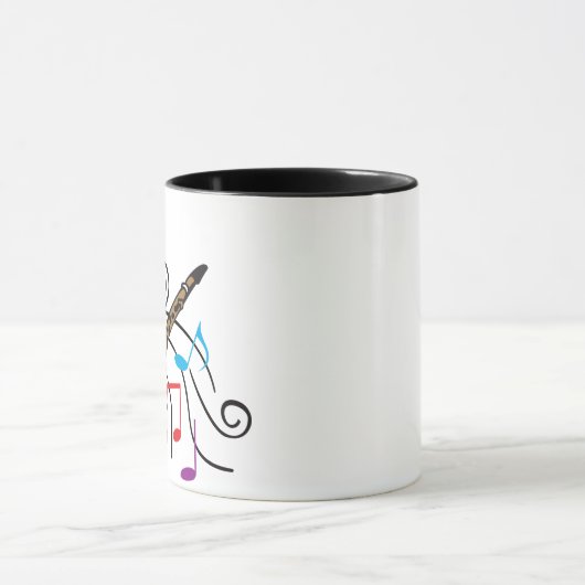 Clarinet met muziek mok (Midden)
