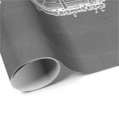 Clarinet met muziekaccessoires cadeaupapier (Rol Hoek)