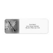 Clarinet met muziekaccessoires etiket (Voorkant)