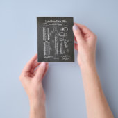 Clarinet met muziekaccessoires flyer (Hand)