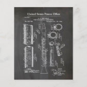 Clarinet met muziekaccessoires flyer (Achterkant)