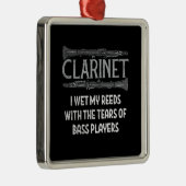 Clarinet Metalen Ornament (Rechts)