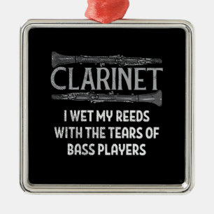 Clarinet Metalen Ornament