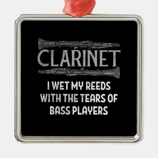 Clarinet Metalen Ornament (Voorkant)