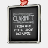 Clarinet Metalen Ornament (Links)