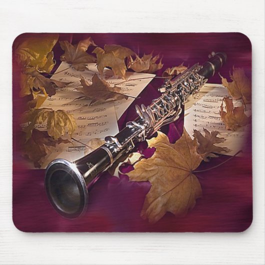 Clarinet Mousepad Muismat (Voorkant)