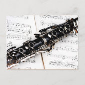 Clarinet Music Briefkaart (Voorkant)