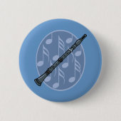 Clarinet Music Button (Voorkant)