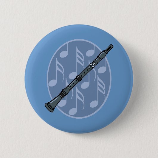 Clarinet Music Button (Voorkant)