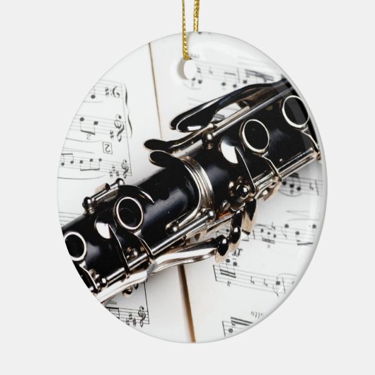Clarinet Music Ceramic Ornament (Links)