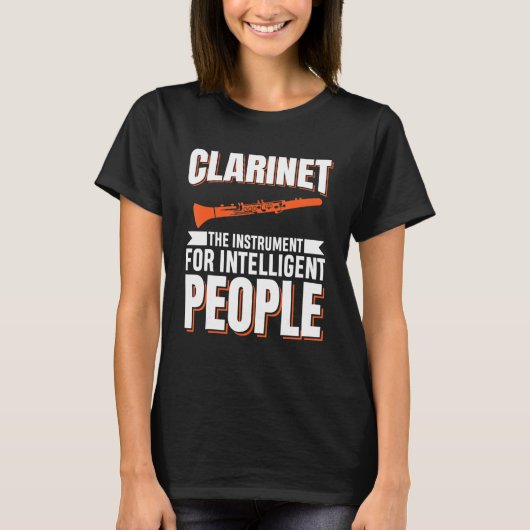 Clarinet Music Instrument T-shirt (Voorkant)