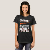 Clarinet Music Instrument T-shirt (Voorkant volledig)