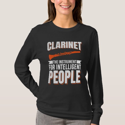 Clarinet Music Instrument T-shirt (Voorkant)