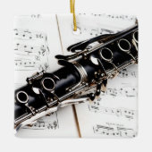 Clarinet Music Keramisch Ornament (Voorkant)