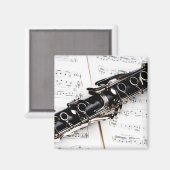 Clarinet Music Magneet (Voorkant / Achterkant)