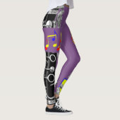 Clarinet Music Note Leggings (Rechts)