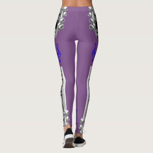 Clarinet Music Note Leggings (Achterkant)