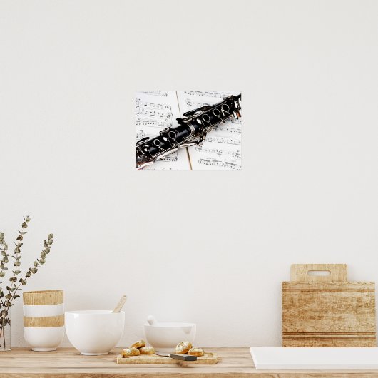 Clarinet Music Poster (Keuken)