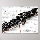 Clarinet Music Poster (Voorkant)