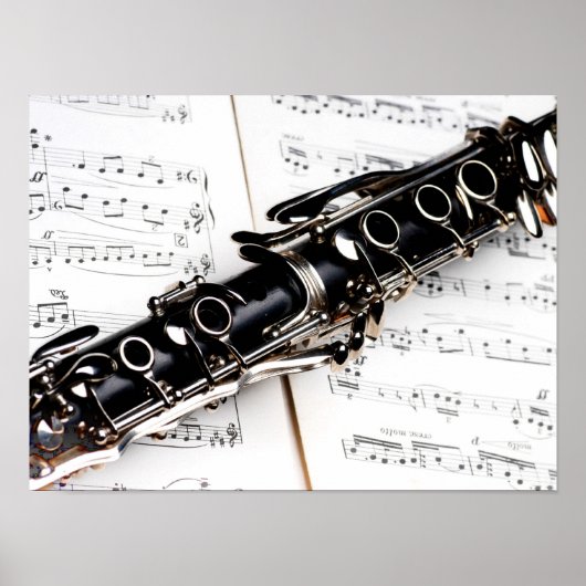 Clarinet Music Poster (Voorkant)