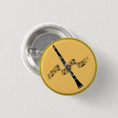Clarinet Music Ronde Button 3,2 Cm (Voorkant /achterkant)