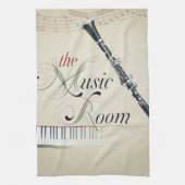 Clarinet Music Room Theedoek (Verticaal)