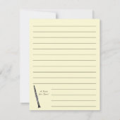 Clarinet Music Teacher Band Musician Bedankkaart (Achterkant)