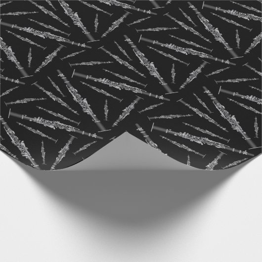 Clarinet Music Teacher Band Musician Cadeaupapier (Hoek)