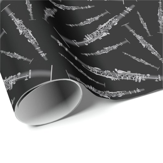 Clarinet Music Teacher Band Musician Cadeaupapier (Rol Hoek)