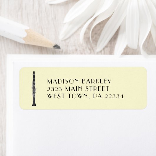 Clarinet Music Teacher Band Musician Etiket (Insitu)