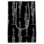 Clarinet Music Teacher Band Musician Medium Cadeauzakje (Achterkant)