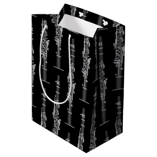 Clarinet Music Teacher Band Musician Medium Cadeauzakje (Achterkant Gekanteld)