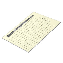 Clarinet Music Teacher Band Musician Notitieblok