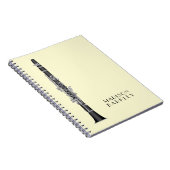 Clarinet Music Teacher Band Musician Notitieboek (Rechterzijde)